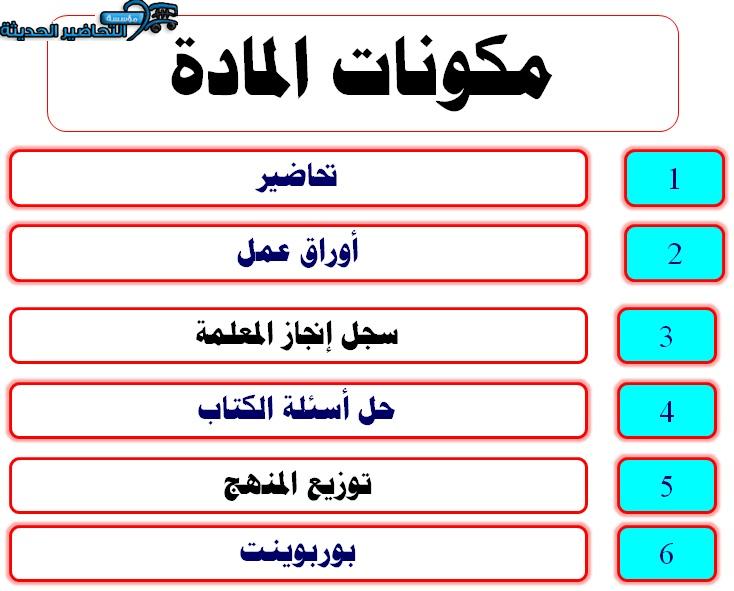 مكونات سي دي علوم الصف الأول الابتدائي الفصل الثاني