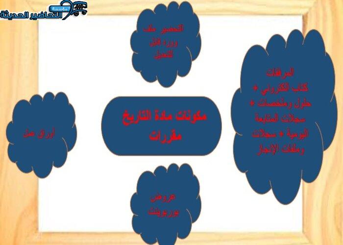 كتاب الطالب لمادة التاريخ مقررات