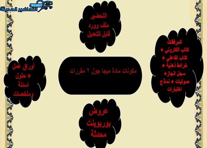 ورق عمل مادة ميجا جول 2 MEGA GOAL مقررات