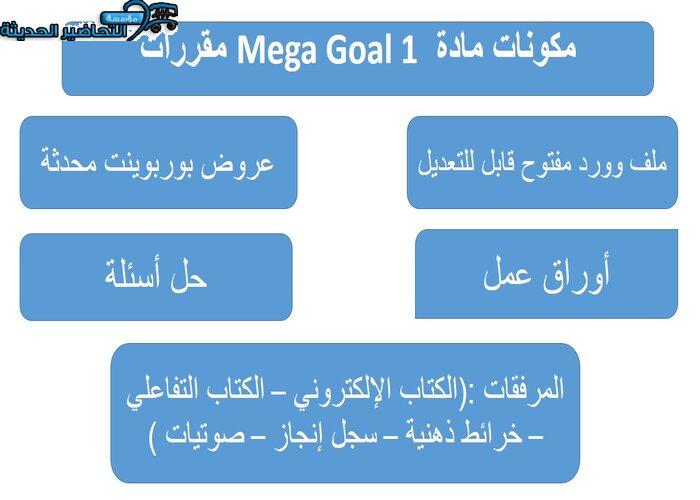بوربوينت درس Unit 3 Lesson 7 مادة Mega Goal 1 مقررات 