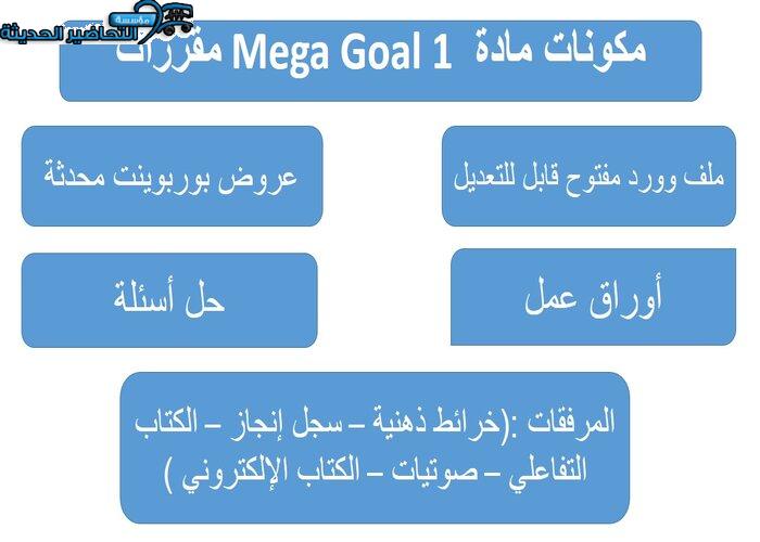 حل اسئلة درس Unit 5 Lesson 9 مادة Mega Goal 1 مقررات 