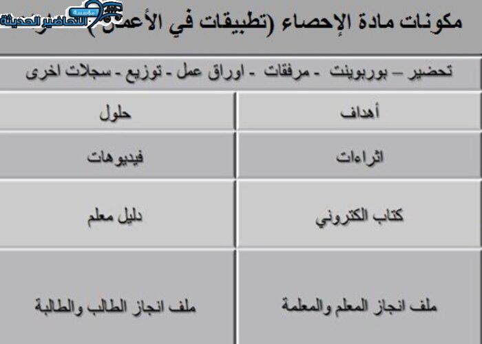تحضير مادة الإحصاء (تطبيقات في الأعمال ) مسارات