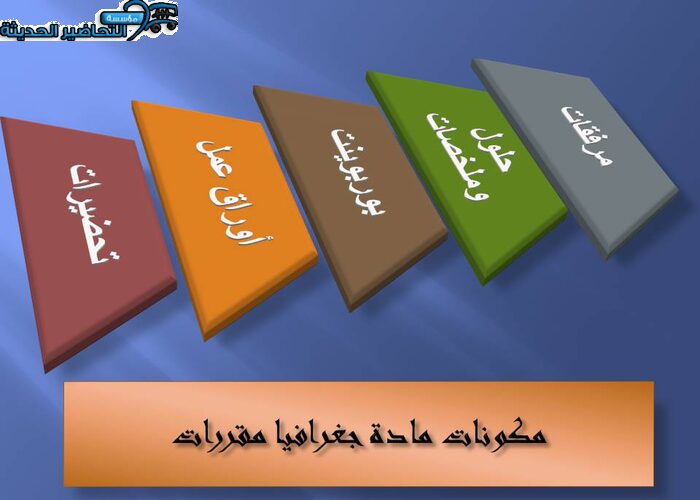 مكونات مادة جغرافيا مقررات