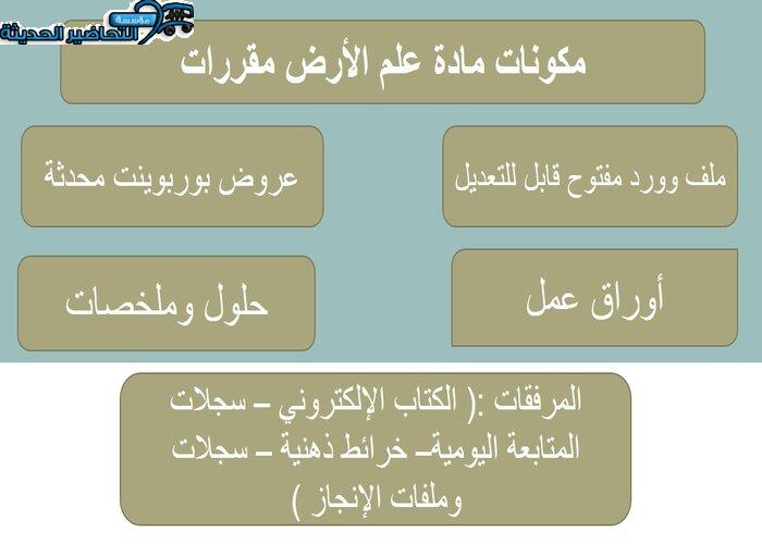 حل اسئلة مادة علم الأرض مقررات