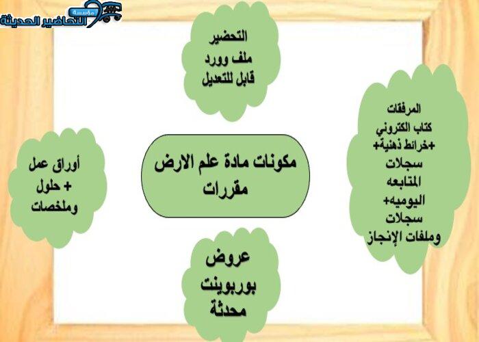 بوربوينت مادة علم الارض مقررات
