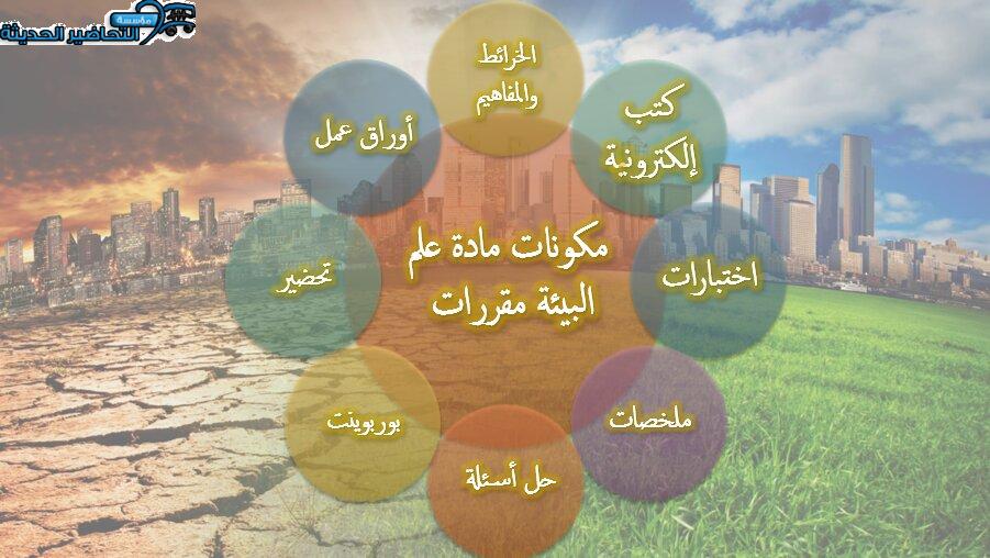 مكونات مادة علم البيئة مقررات