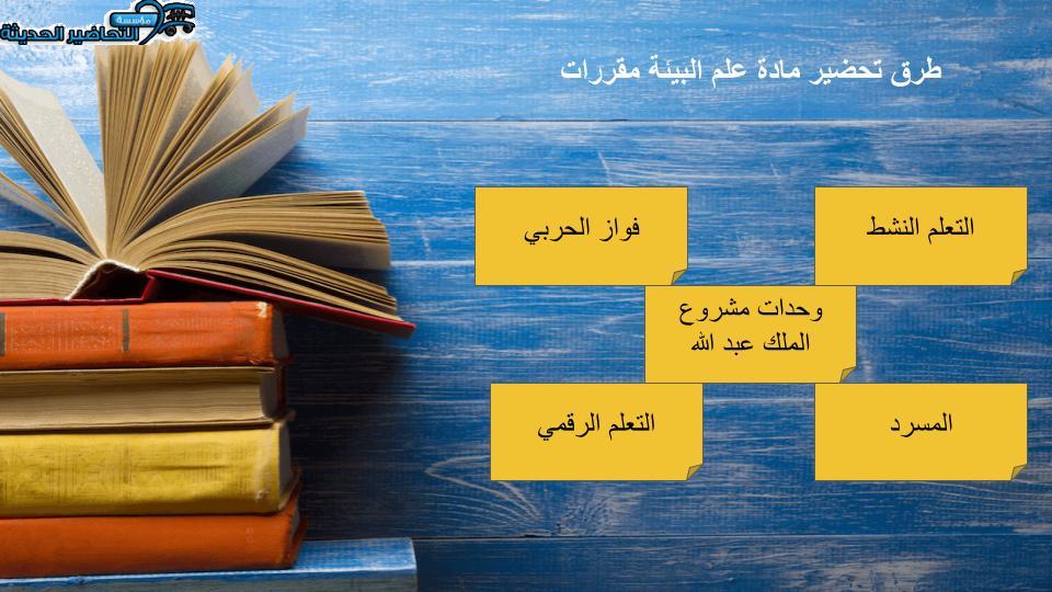تحضير مادة علم البيئة مقررات