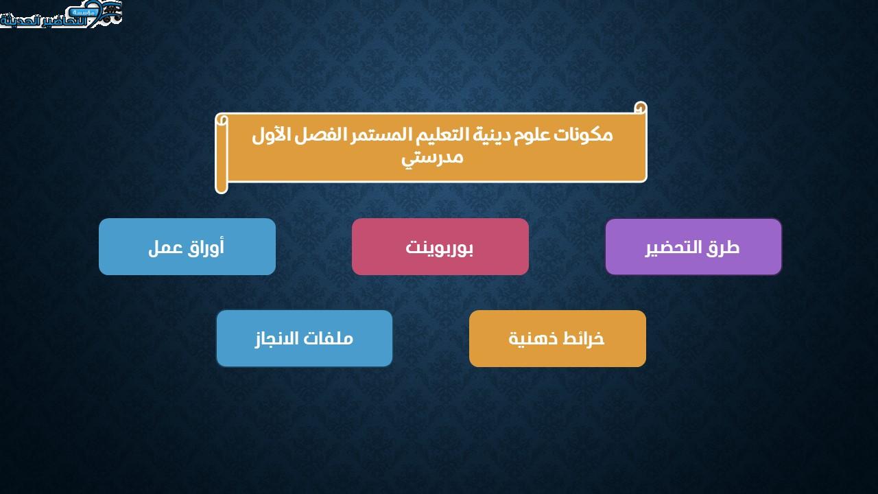 مهارات التفكير مادة علوم دينية التعليم المستمر الفصل الأول مدرستي