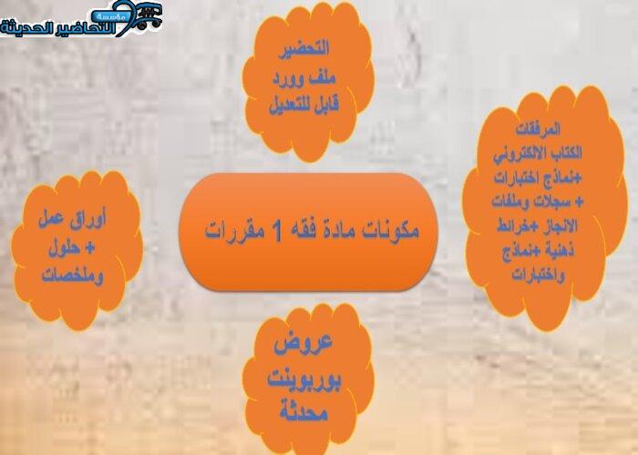بوربوينت مادة فقه 1 مقررات
