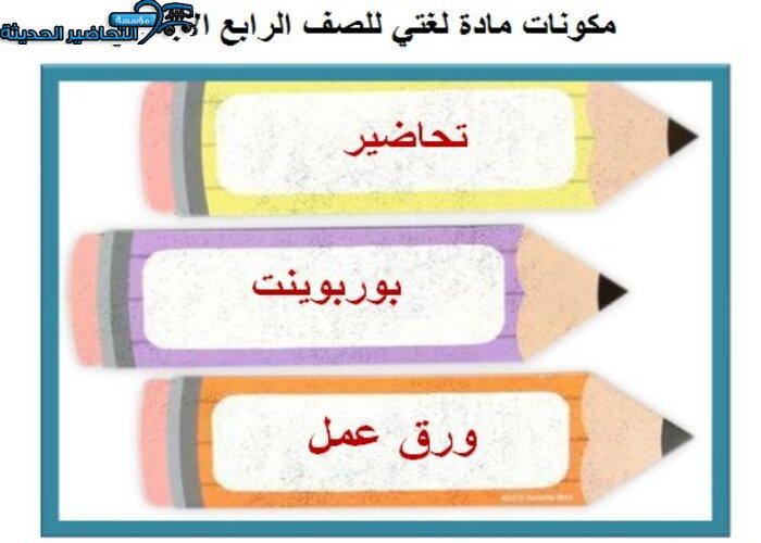 إغلاق الدرس منصة مدرستى لغتي الصف الرابع الابتدائي الفصل الثاني