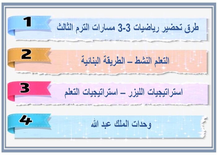 ملخصات رياضيات 3-3 مسارات الترم الثالث 