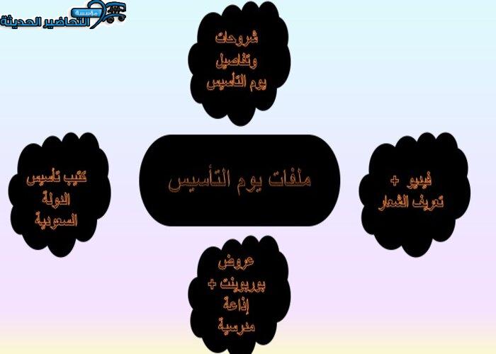 عرض بوربوينت جاهز عن يوم التأسيس