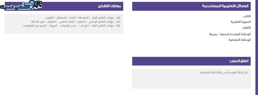 مهارات التفكير حاسب 1 مقررات منصة مدرستي