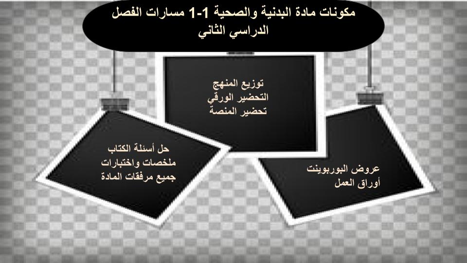 مهارات التفكير منصة مدرستى صحيه وبدنية 1-1 مسارات الفصل الثاني