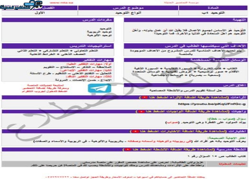 مهارات التفكير منصة مدرستي دراسات اسلامية الصف الرابع الابتدائي الفصل الثاني