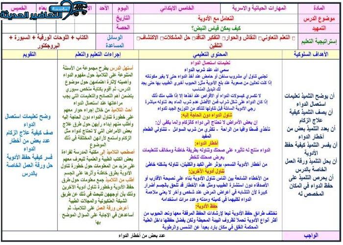 مهارات التفكير مهارات حياتية صف خامس