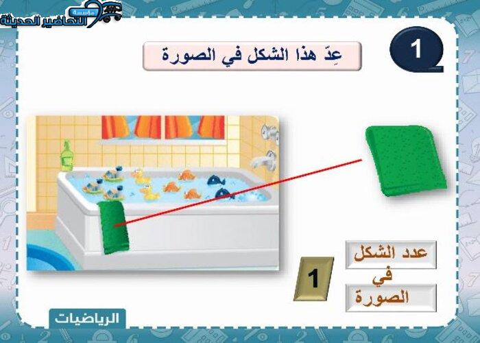 نموذج بوربوينت رياضيات الصف الأول الابتدائي الفصل الأول مدرستي