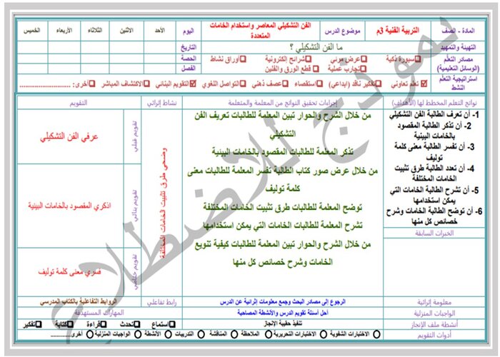 واجبات منصه مدرستي مادة التربية الفنية ثالث متوسط الفصل الثاني
