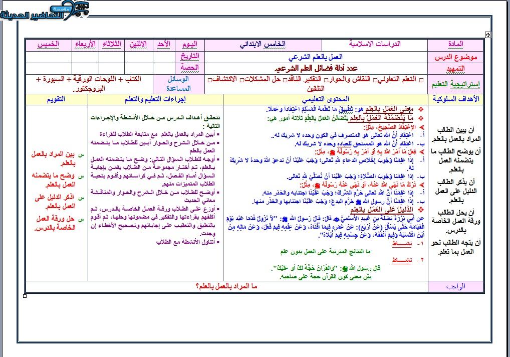 واجبات توحيد الصف الخامس الابتدائي الفصل الأول مدرستي