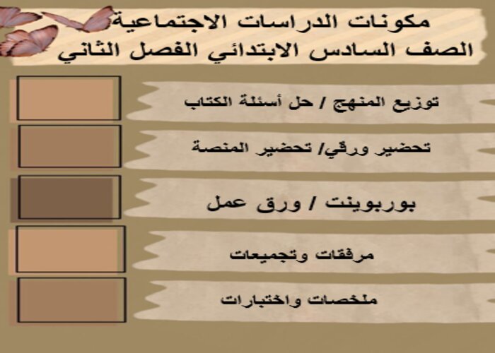 واجبات منصة مدرستي دراسات اجتماعية الصف السادس الابتدائي الفصل الثاني