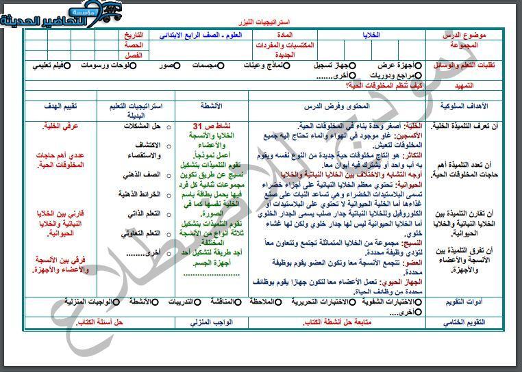 واجبات منصة مدرستي علوم الصف الرابع الابتدائي الفصل الثاني