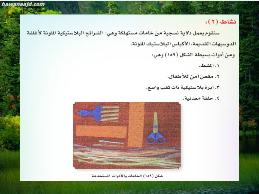 ورق عمل مادة التربيه الفنيه الصف الثالث الابتدائي الفصل الدراسي الثاني